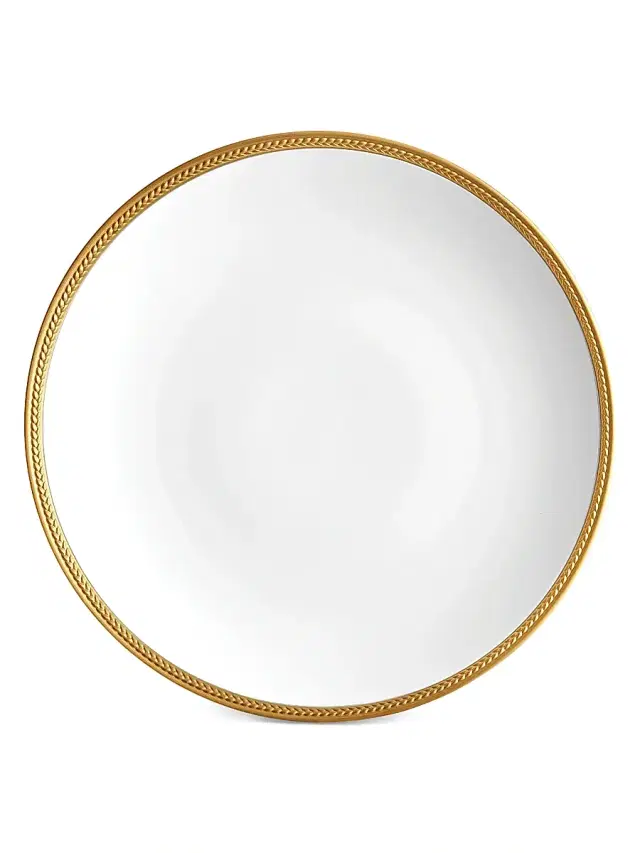 L'Objet Soie Tressée Gold Charger Plate - Gold
