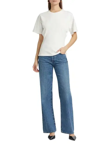 EB Denim Women's Eero Cotton T-Shirt - Milk - Size Large | Thumbnail 2
