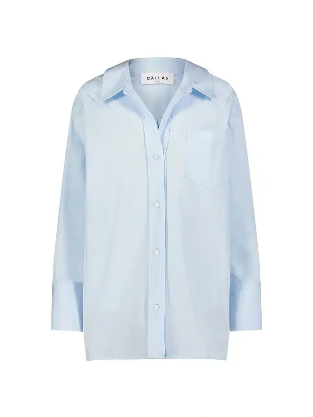 Callas Milano Women's Petra Boyfriend Oversized Shirt - Blue