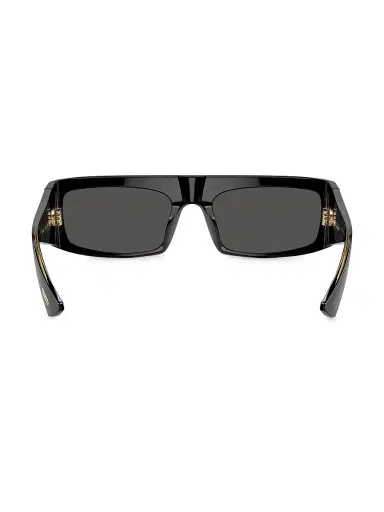 Khaite x Oliver Peoples Women's 56MM Rectangular Sunglasses - Black Dark Grey | Thumbnail 4