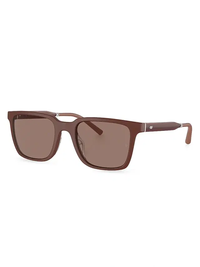 Oliver Peoples x Roger Federer Men's Mr. Federer 52MM Square Sunglasses - Matte Rust Taupe