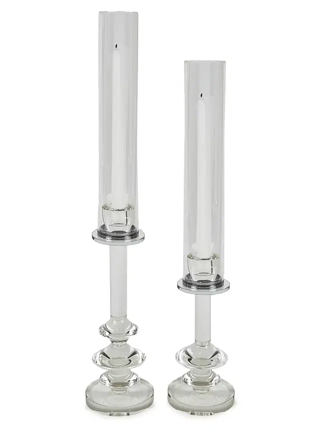 Tizo Crystal Shade Candle Holder - Clear Small