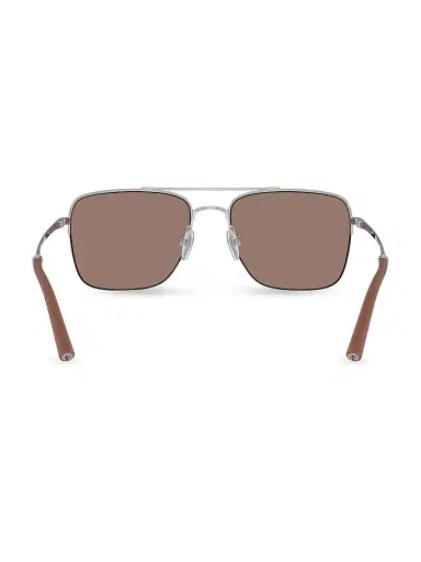 Oliver Peoples x Roger Federer Men's R-2 56MM Aviator Sunglasses | Thumbnail 4