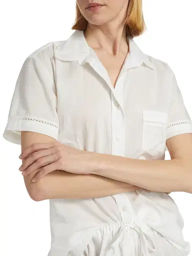 Pour Les Femmes Women's Core Classics Pajama Set - White - Size XL | Thumbnail 6