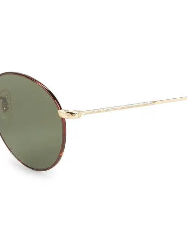Oliver Peoples Women's Coleridge 50MM Round Sunglasses - Gold | Thumbnail 3