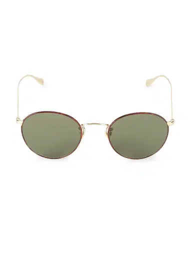 Oliver Peoples Women's Coleridge 50MM Round Sunglasses - Gold | Thumbnail 1