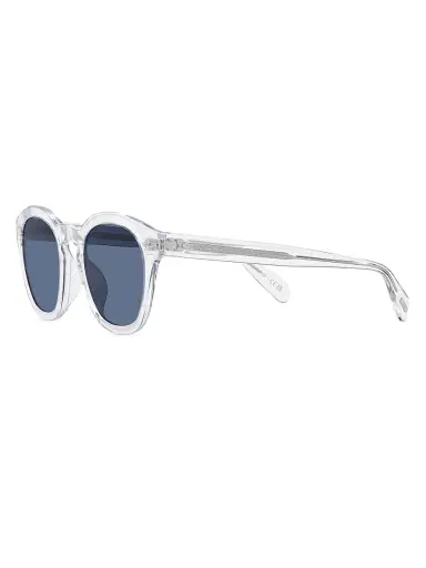 Oliver Peoples Men's Rorke 47MM Round Mirrored Sunglasses - Blue | Thumbnail 3