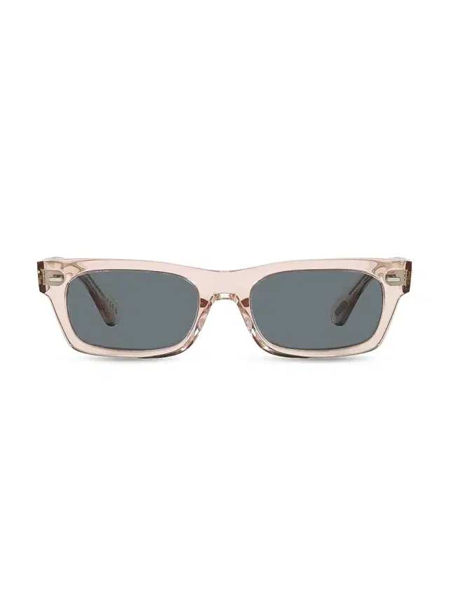 Oliver Peoples Men's Kasdan 48MM Rectangle Solid Sunglasses - Rose Gold