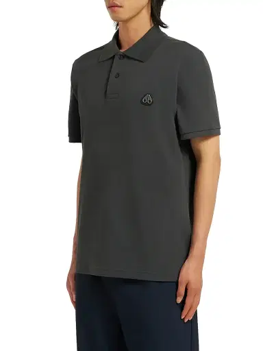 Moose Knuckles Men's Everett Logo Polo Shirt | Thumbnail 4 Moose Knuckles Men's Everett Logo Polo Shirt | Thumbnail 4