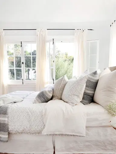 Pom Pom at Home June Cotton Duvet - Ocean Grey - Size European | Thumbnail 2 Pom Pom at Home June Cotton Duvet - Ocean Grey - Size European | Thumbnail 2