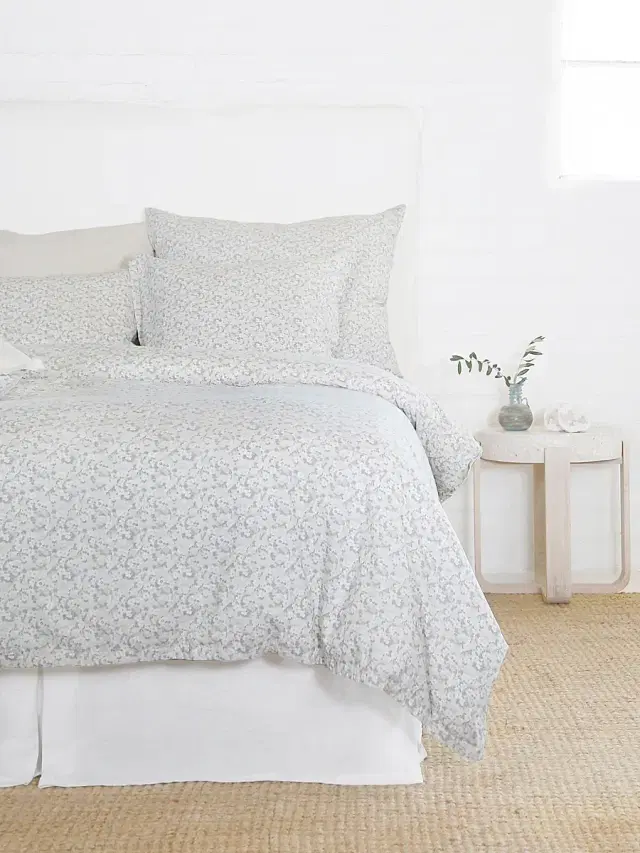 Pom Pom at Home June Cotton Duvet - Ocean Grey European
