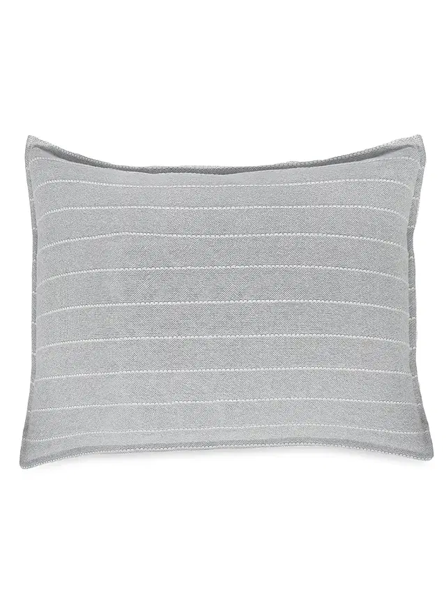 Pom Pom at Home Henley Hand-Loomed Pillow - Sky