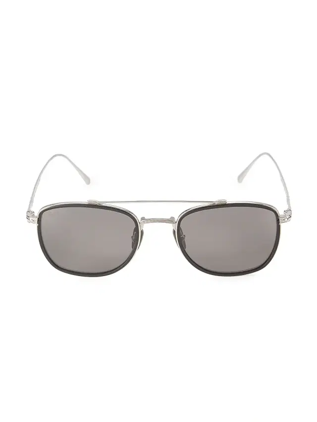 PERSOL Men's 50MM Square Sunglasses