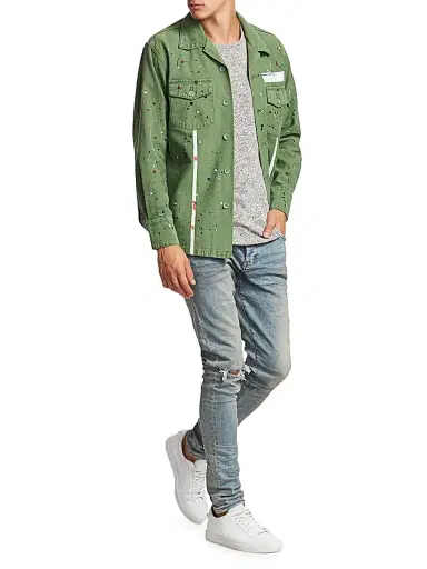 Purple Brand Men's Distressed Stretch-Skinny Jeans | Thumbnail 2 Purple Brand Men's Distressed Stretch-Skinny Jeans | Thumbnail 2