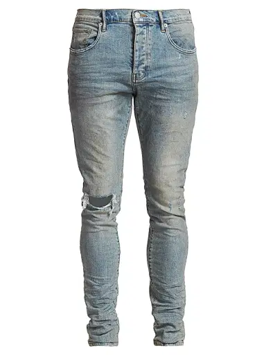Purple Brand Men's Distressed Stretch-Skinny Jeans | Thumbnail 1 Purple Brand Men's Distressed Stretch-Skinny Jeans | Thumbnail 1