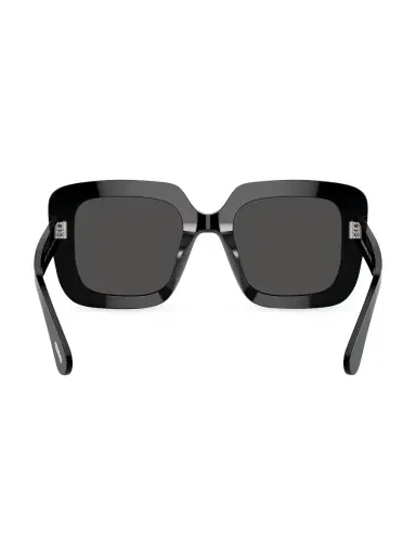 Oliver Peoples Women's Franca 52MM Oversized Sunglasses - Black | Thumbnail 4