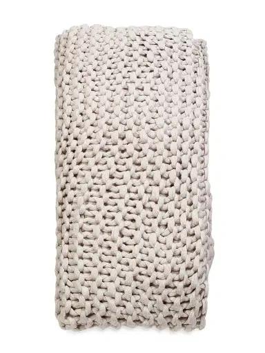 Pom Pom at Home Finn Hand-Knit Throw Blanket | Thumbnail 1 Pom Pom at Home Finn Hand-Knit Throw Blanket | Thumbnail 1
