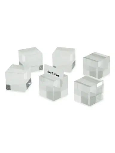 Tizo Lucite 6-Piece Place Card Holder Set - Clear | Thumbnail 1 Tizo Lucite 6-Piece Place Card Holder Set - Clear | Thumbnail 1