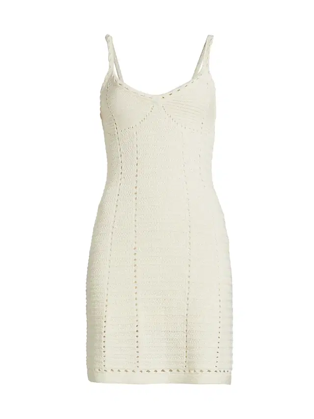 Toccin Women's Thea Pointelle-Knit Cotton Minidress -