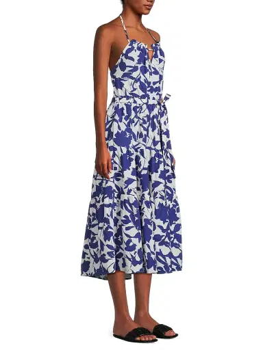 Change of Scenery Women's Abbie Leaf Cotton Halter Dress | Thumbnail 4 Change of Scenery Women's Abbie Leaf Cotton Halter Dress | Thumbnail 4
