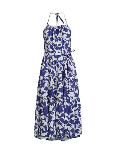 Change of Scenery Women's Abbie Leaf Cotton Halter Dress | Thumbnail 1 Change of Scenery Women's Abbie Leaf Cotton Halter Dress | Thumbnail 1