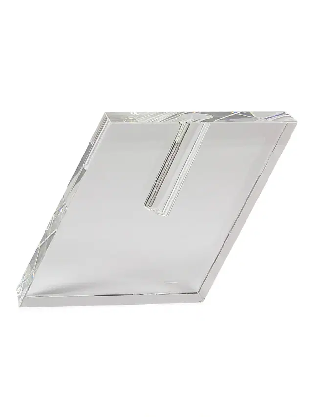 Tizo Angeled Crystal Vase - Clear Large