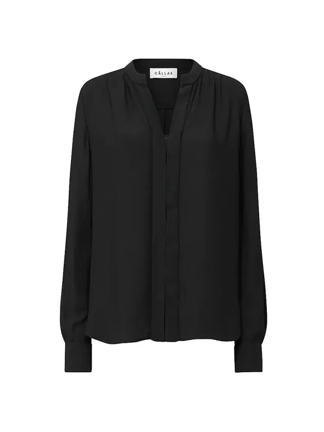 Callas Milano Women's Athena Relaxed Fit Long Sleeve Shirt - Black