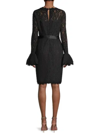 Shani Women's Lace Bell-Sleeve Sheath Dress | Thumbnail 5 Shani Women's Lace Bell-Sleeve Sheath Dress | Thumbnail 5