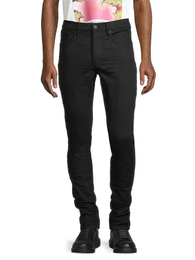 Purple Brand Men's Cotton Five-Pocket Jeans - Black Raw - Size 40 | Thumbnail 3 Purple Brand Men's Cotton Five-Pocket Jeans - Black Raw - Size 40 | Thumbnail 3