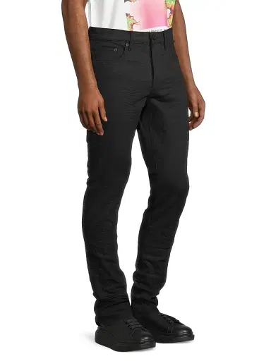 Purple Brand Men's Cotton Five-Pocket Jeans - Black Raw - Size 40 | Thumbnail 4 Purple Brand Men's Cotton Five-Pocket Jeans - Black Raw - Size 40 | Thumbnail 4