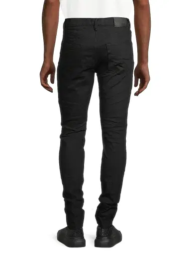 Purple Brand Men's Cotton Five-Pocket Jeans - Black Raw - Size 40 | Thumbnail 5 Purple Brand Men's Cotton Five-Pocket Jeans - Black Raw - Size 40 | Thumbnail 5