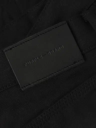 Purple Brand Men's Cotton Five-Pocket Jeans - Black Raw - Size 40 | Thumbnail 6 Purple Brand Men's Cotton Five-Pocket Jeans - Black Raw - Size 40 | Thumbnail 6