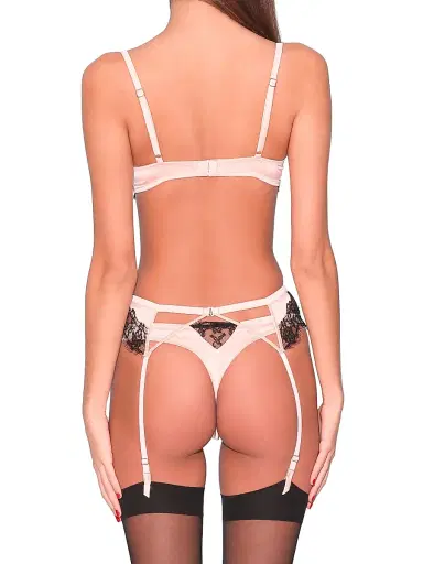 Fleur du Mal Women's Iris Stretch-Silk Lace Demi Bra - Bleached Apricot | Thumbnail 4 Fleur du Mal Women's Iris Stretch-Silk Lace Demi Bra - Bleached Apricot | Thumbnail 4