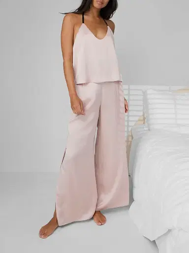 Lunya Women's Washable Silk Cami & Pants Set - Deep Blue | Thumbnail 4