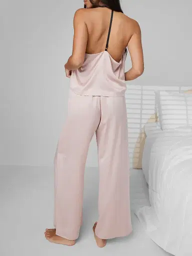 Lunya Women's Washable Silk Cami & Pants Set - Deep Blue | Thumbnail 6