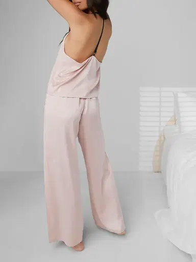 Lunya Women's Washable Silk Cami & Pants Set - Deep Blue | Thumbnail 7