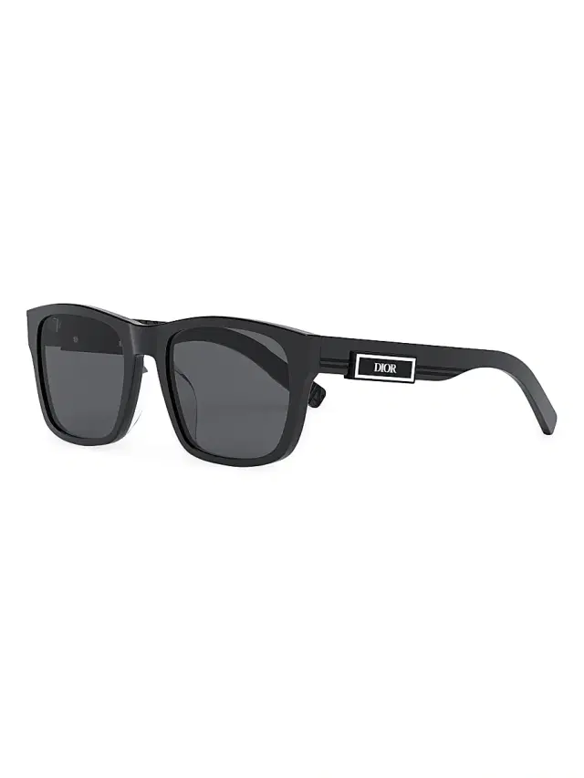 Dior Men's B23 S2F 58MM Square Sunglasses - Black