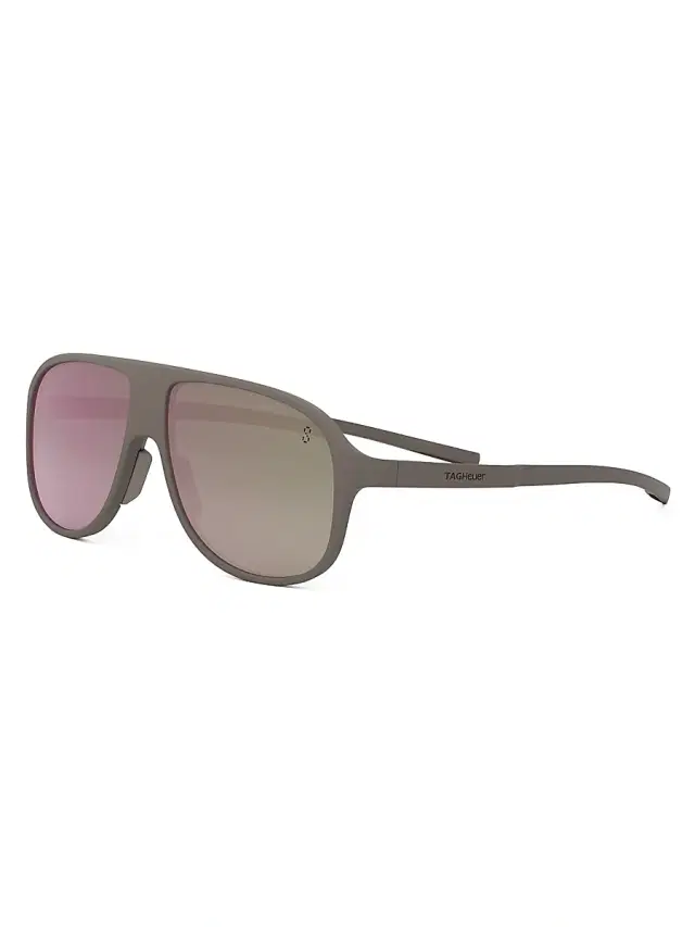 TAG Heuer Men's Bolide 57MM Pilot Sunglasses - Light Brown Taupe Mirror
