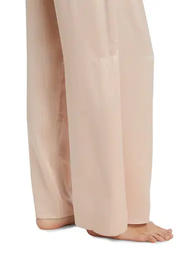 Lunya Women's Washable Silk High-Rise Pants 2-Piece Pajama Set - Delicate Pink | Thumbnail 6