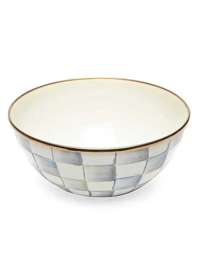 Sterling Check Enamel Everyday Bowl Small
