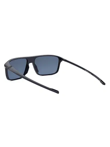 TAG Heuer Men's Vingt Sept 62MM Rectangular Sunglasses - Dark Blue Blue | Thumbnail 4