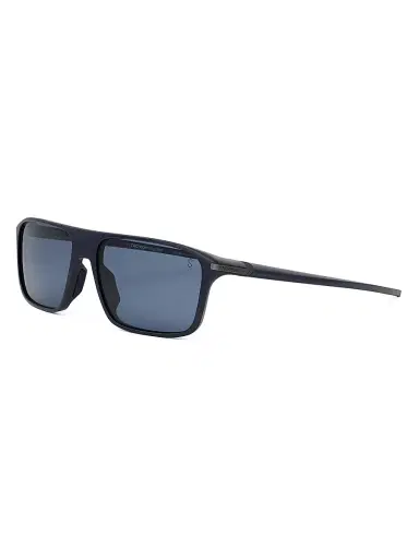 TAG Heuer Men's Vingt Sept 62MM Rectangular Sunglasses - Dark Blue Blue | Thumbnail 1