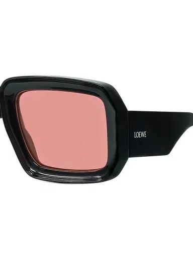 Loewe Men's x Paula's Ibiza 56MM Oversized Square Sunglasses - Shiny Black Rose | Thumbnail 3