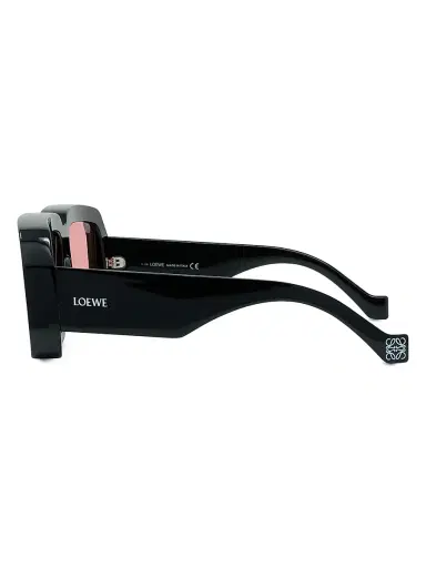 Loewe Men's x Paula's Ibiza 56MM Oversized Square Sunglasses - Shiny Black Rose | Thumbnail 5