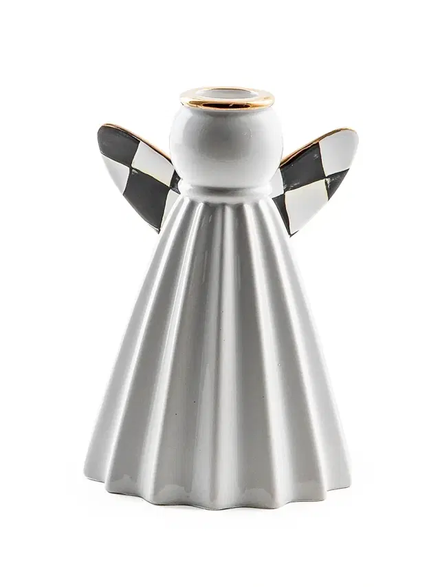 Farmhouse Angel Taper Candle Holder