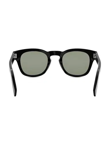 Celine Men's 49MM Square Sunglasses - Shiny Black Green | Thumbnail 5