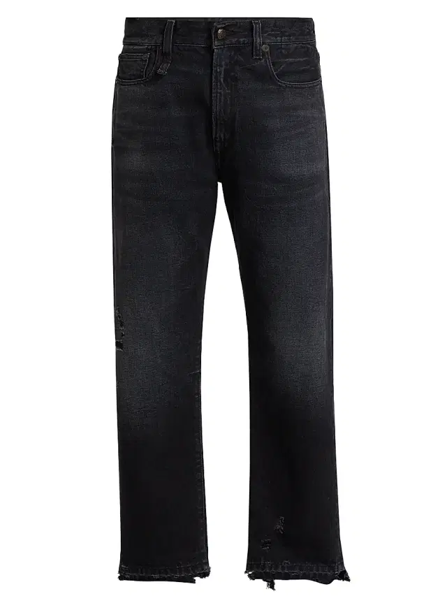 R13 Women's High-Rise Boyfriend Jeans - Jake Black