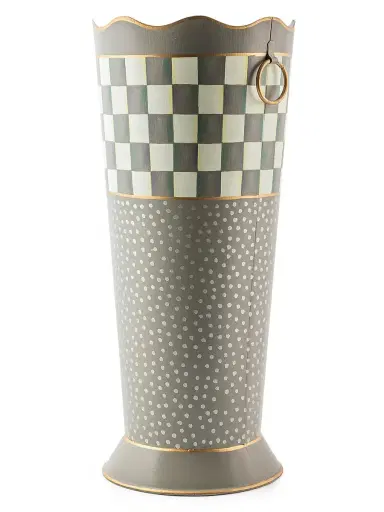 MacKenzie-Childs Sterling Check Umbrella Stand | Thumbnail 2