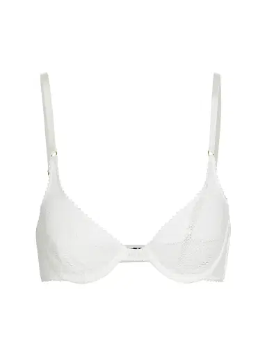 Kiki de Montparnasse Women's Crochet Lace Demi Bra - Ivory - Size 36D | Thumbnail 1 Kiki de Montparnasse Women's Crochet Lace Demi Bra - Ivory - Size 36D | Thumbnail 1