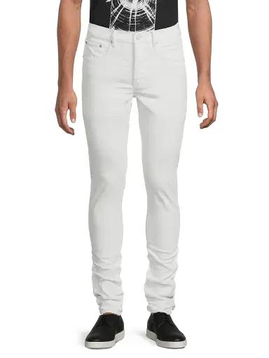 Purple Brand Men's P001 Classic Stretch Skinny Jeans - Optic White - Size 38 | Thumbnail 3 Purple Brand Men's P001 Classic Stretch Skinny Jeans - Optic White - Size 38 | Thumbnail 3